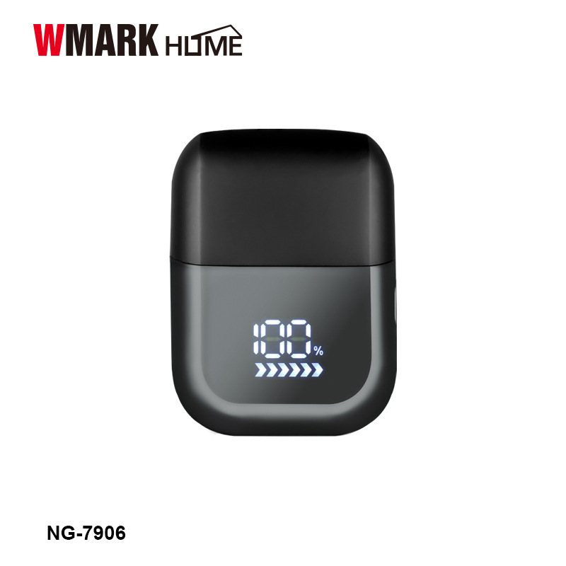 WMARK 新型往復式メンズミニシェーバー 3枚刃ネット 防水 USB充電 デジタルディスプレイ トラベル NG-7906|undefined