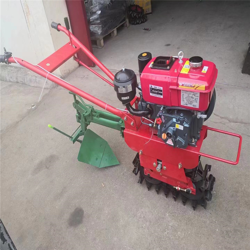 硬地深翻犁田机开沟机多功能小型履带微耕机手扶链轨式农用旋耕机