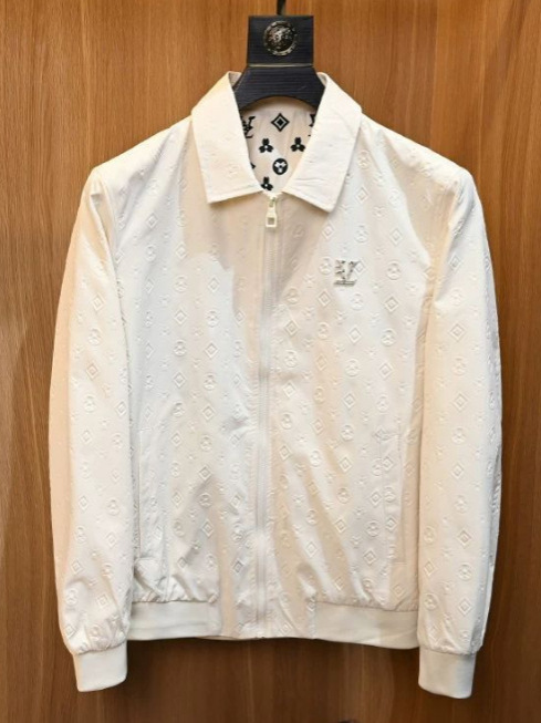 白色翻领夹克男修身韩版欧洲站潮牌高级外套休闲痞帅衣服欧货潮流|undefined
