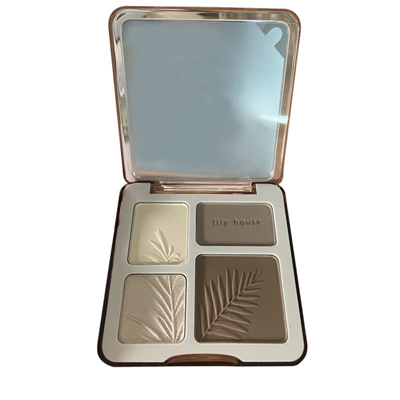 翠戴工厂高光修容二合一体盘综合盘哑光提亮阴影鼻影加工定制oem