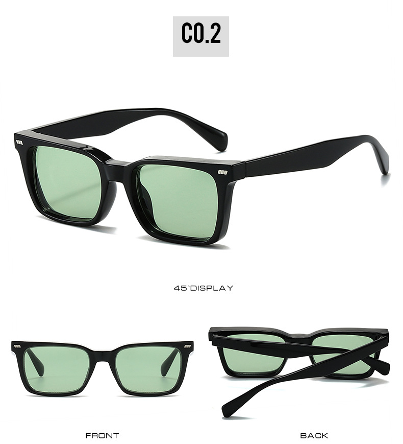 Lunettes de soleil femme carrées simples mode et polyvalentes_voghion.com