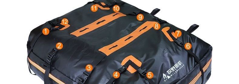 Roof bag, SUV roof bag, rainproof and waterproof roof bag, car luggage rack luggage bag, new rainproof model