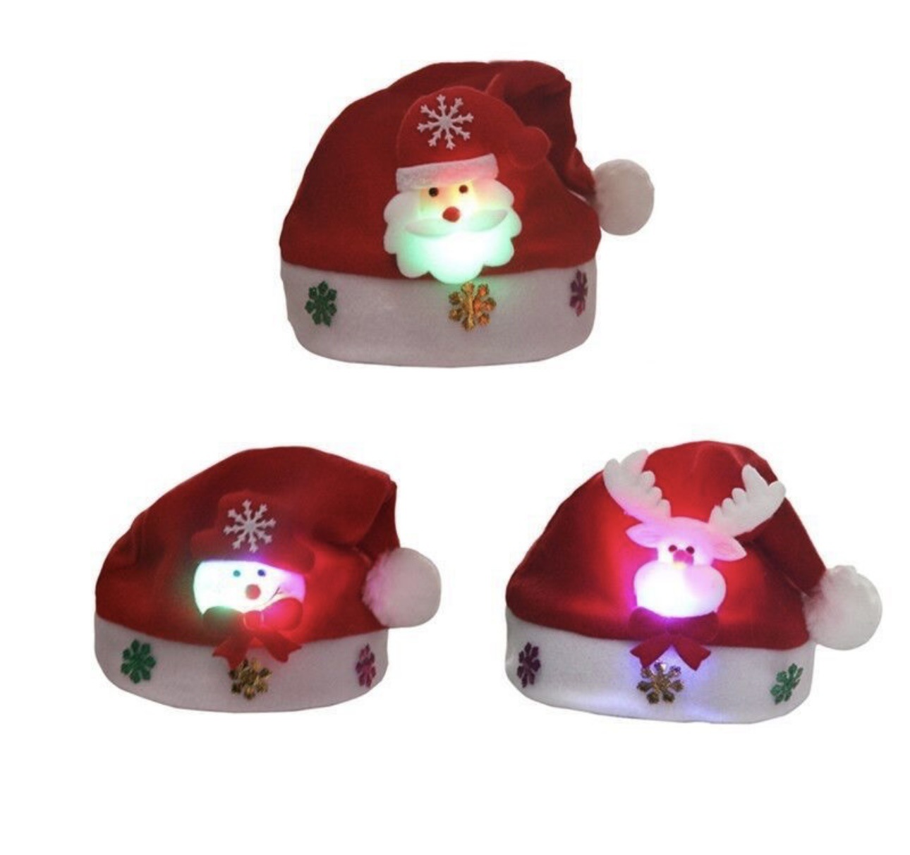 Nuevo sombrero de Navidad de arco negro dulce cool sombrero de invierno de niñas sombrero caliente de peluche rojo sombrero de Navidad