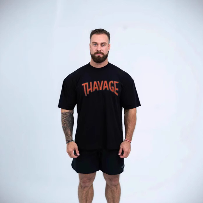 New Fitness Training Loose Short-Sleeved Cbum Chris Sports Fitness Loose Round Neck Short-Sleeved T-Shirt Men's Source