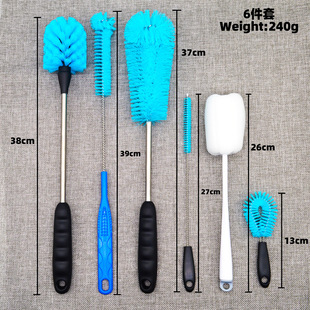 Vacuum cup brush feeding bottle cleaning brush suit straw test tube cleaning water Cup feeding bottle sponge cleaning brush factory direct supply