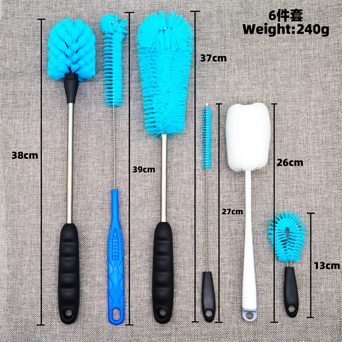 Taza de vacío cepillo biberón cepillo de limpieza traje de paja tubo de ensayo de limpieza taza de agua botella de alimentación esponja cepillo de limpieza suministro directo de fábrica