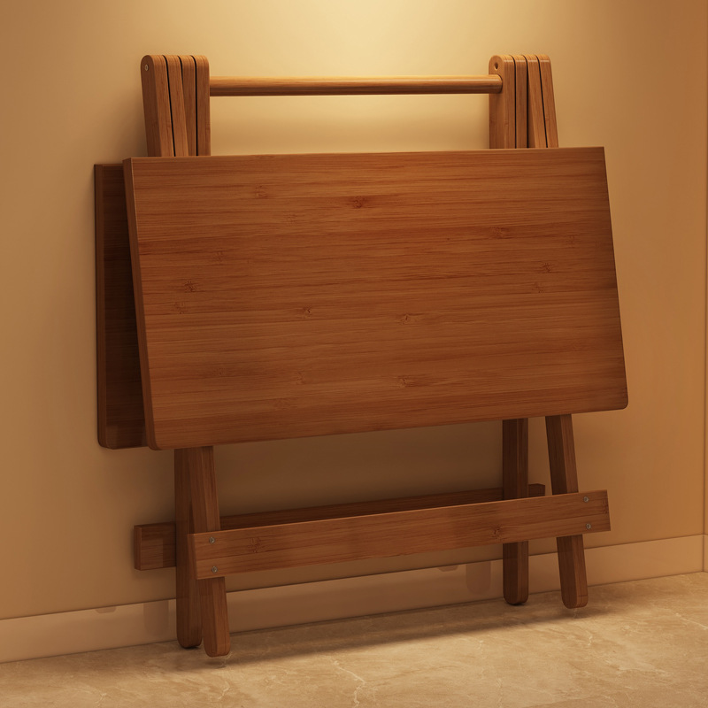 Mesa plegable, mesa de comedor doméstica, tabla de alquiler, mesa cuadrada de escritura de casa pequeña, mesa cuadrada