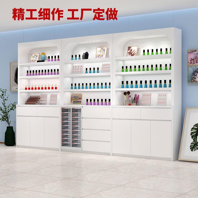 ネイルの展示棚のマニキュアのゴムの収納棚のマニキュアの展示棚の美容院の製品の戸棚の化粧品の展示棚|undefined