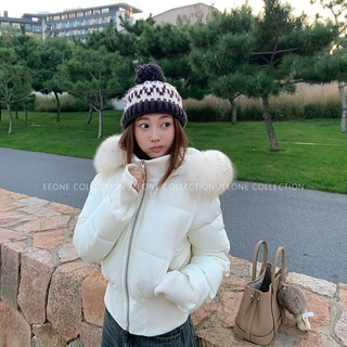 小海鸥同款收腰显瘦棉服女短款2026冬季韩系加厚百搭小个子棉袄潮