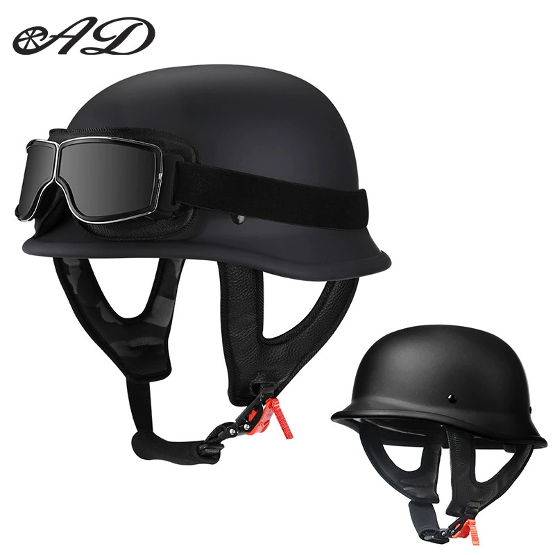 Ретро-шлем AD для мужчин и женщин, мотоциклетный шлем-трансформер, всесезонный стальной шлем, летний шлем-полушлем Harley с сертификацией 3C для езды на мотоцикле