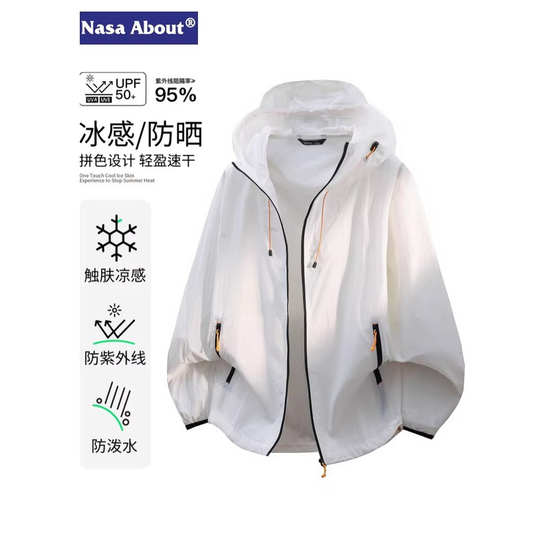 Nasa Upf50 Ice Silk Sun Protection Clothing Men's Summer Thin 2026 New Quick-Drying Breathable Outdoor Fishing Jacket