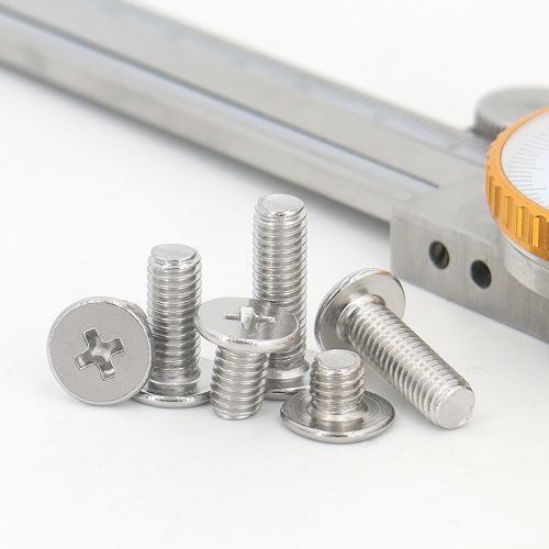 304 stainless steel thin flat head machine screws cross recessed large flat round head screws CM precision electronic small screws M4-M8