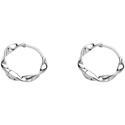 Minimalist Moebius Ring Earrings, Unique Ear Cuffs for Students, Simple Ear Studs for Women, Summer Trendy Ear Accessories with Design Sense