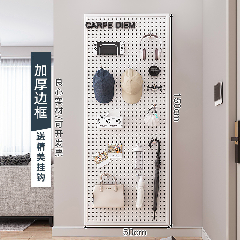 Estante de pared Estante Estante de flores Tablero colgante de herramientas Tablero de agujero de pared