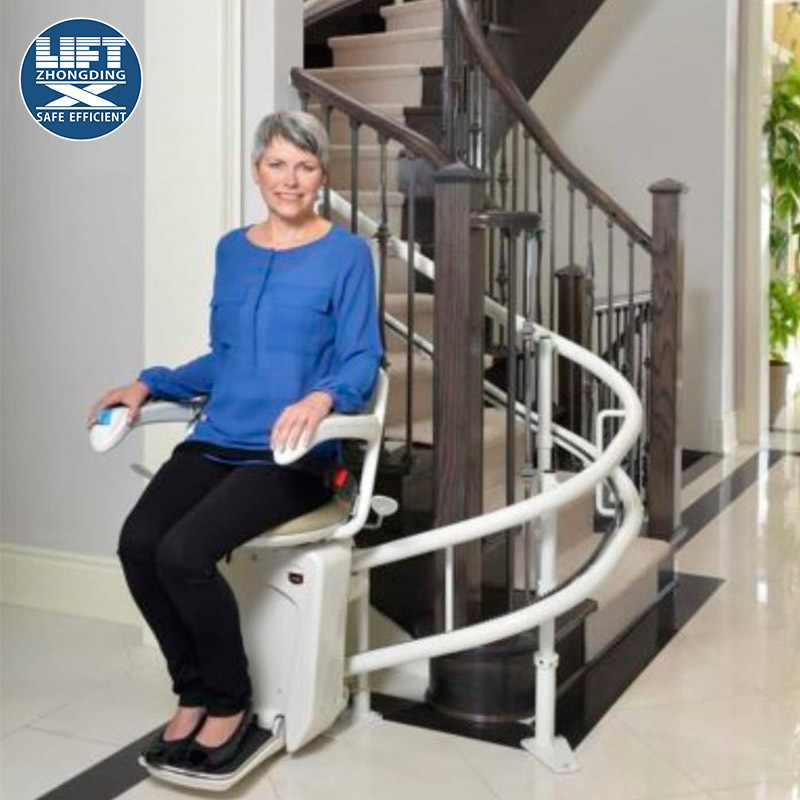 上门安装老人座椅电梯无障碍升降平台 残疾人斜挂式座椅升降平台