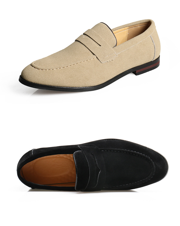 Versatile Loafers One Foot Stirrup Casual Soybean Shoes_voghion.com