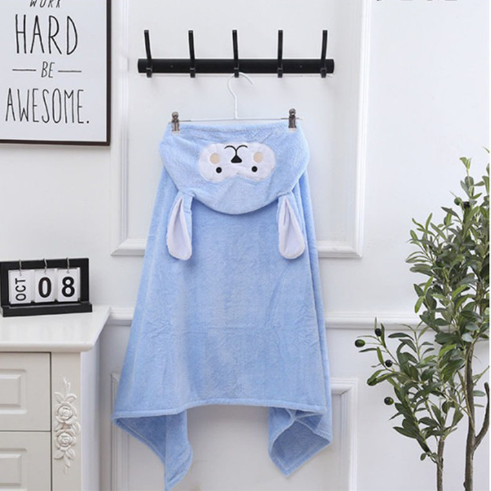 coral velvet children's bath towel