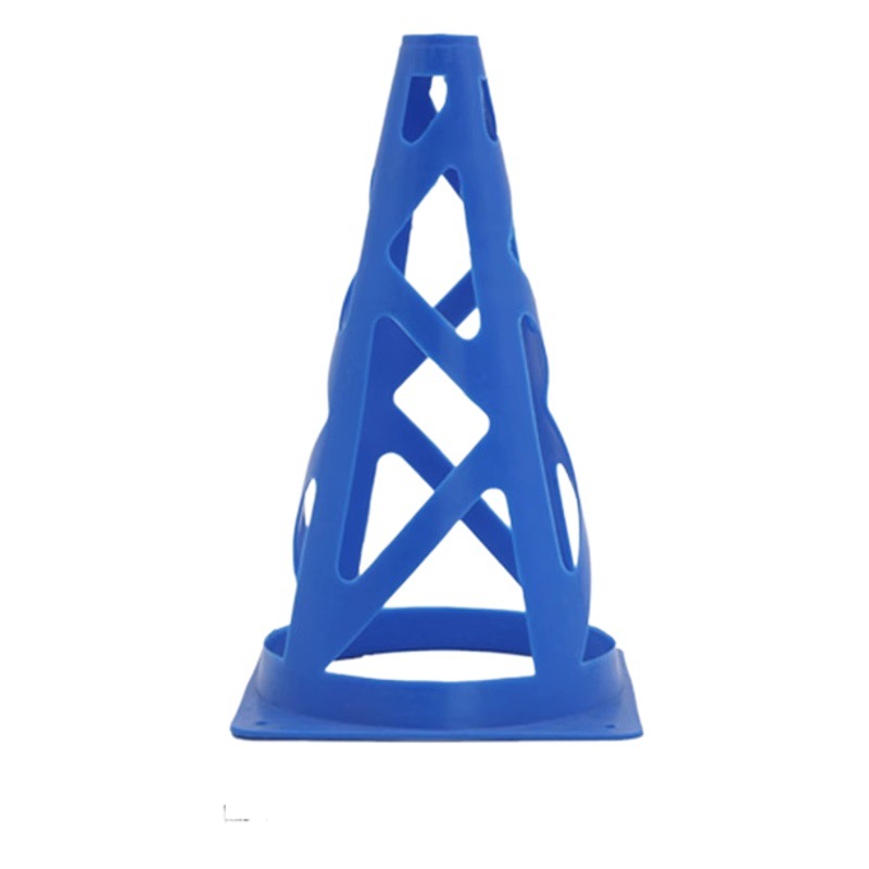 23CM hollow logo bucket obstacle logo disc roller skating flat flower pile basketball training auxiliary equipment conical bucket