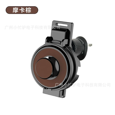 Car Insulated Water Cup Holder: Car cup holder/beverage holder - leather-model-spiral-hook-brown-foldable-and-hookablecan-hold-mobile-phone