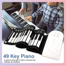 ✅49键带喇叭手卷钢琴便携折叠电子琴能卷起来的钢琴儿童初学练习
