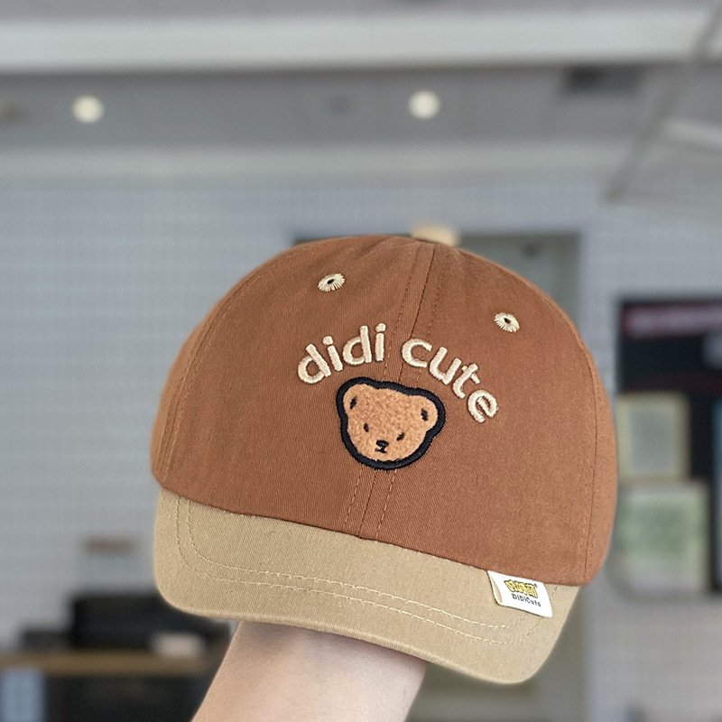 Sombrero de bebé primavera y otoño estilo delgado estilo coreano sombrero de visera de ala corta niños y niñas sombreado protector solar béisbol para bebés marea de primavera