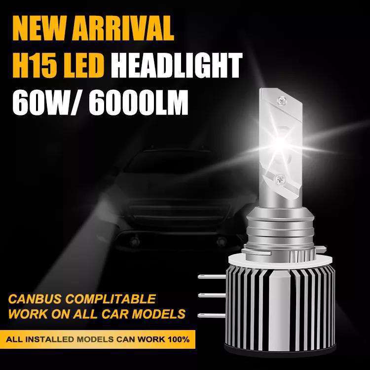 H15 car led headlight decoding super white Touareg Borui A3 golf 7 Pa Sutter modified car bulb