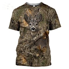 春の夏の欧米の屋外のジャングルの偽装の動物の目のtシャツの男性/女性のスポーツのレジャーの半袖の越境のメーカー