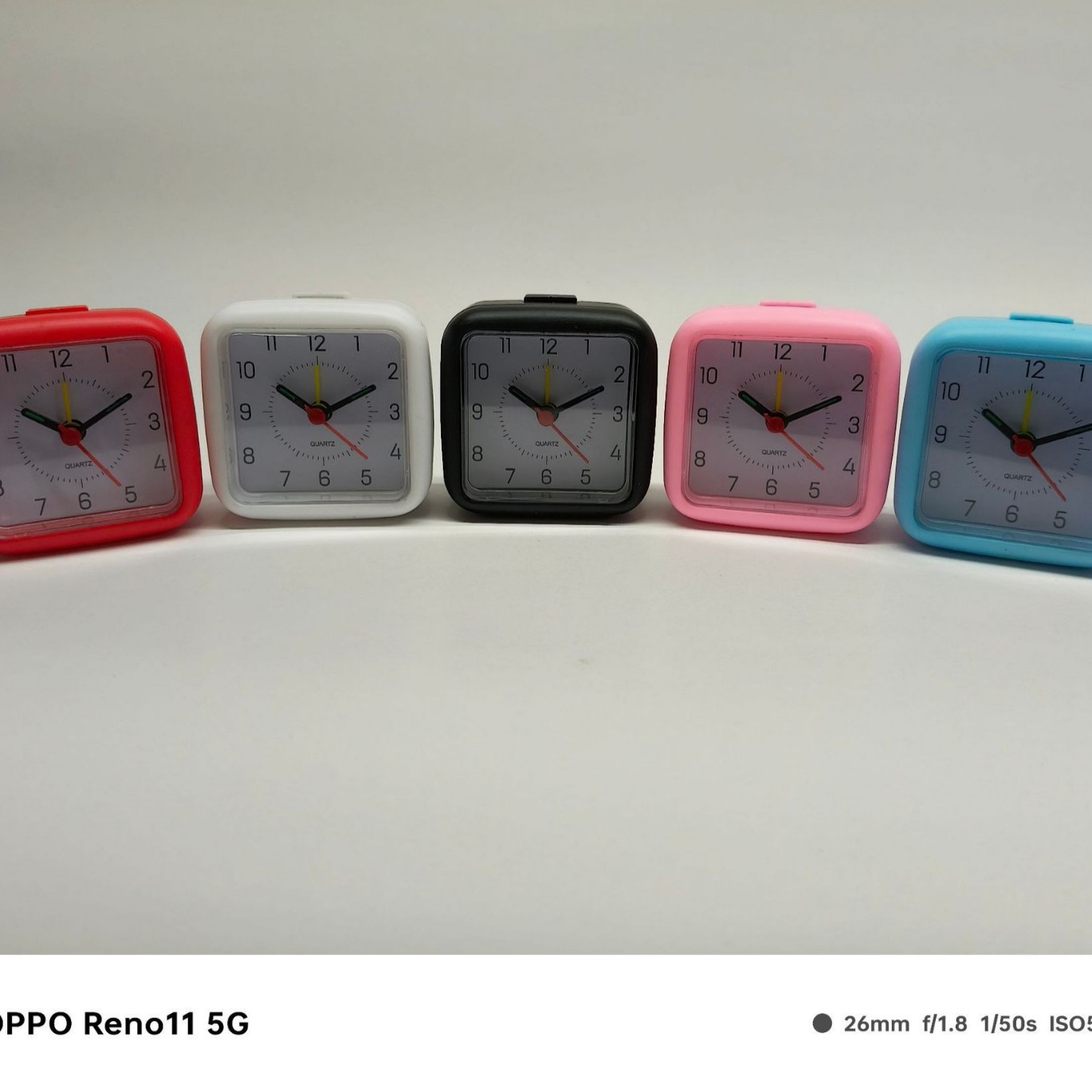 Factory Direct Sales Square Simple Alarm Clock Children's Student Alarm Clock Desktop Bedside Creative Small Alarm Clock Alarm Watch