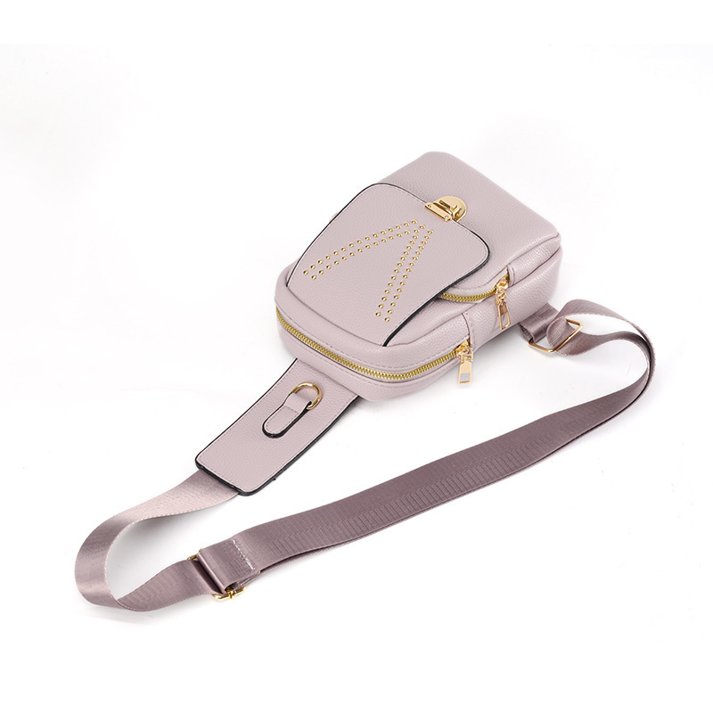 2024 nuevo estilo bolso de mujer al por mayor moda de la calle bolso de pecho PU superficie suave deportes al aire libre bolso de mensajero al por mayor