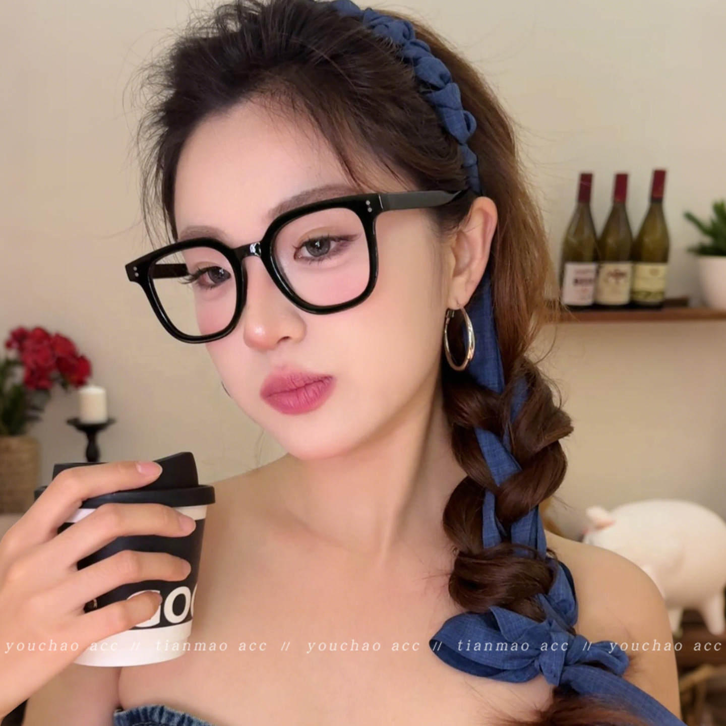 Perla flotante correa de cabello para mujeres 2025 nuevo correa de cabello trenzada de alto cráneo de verano correa de cabello trenzada en una tarjeta de cabello tocado