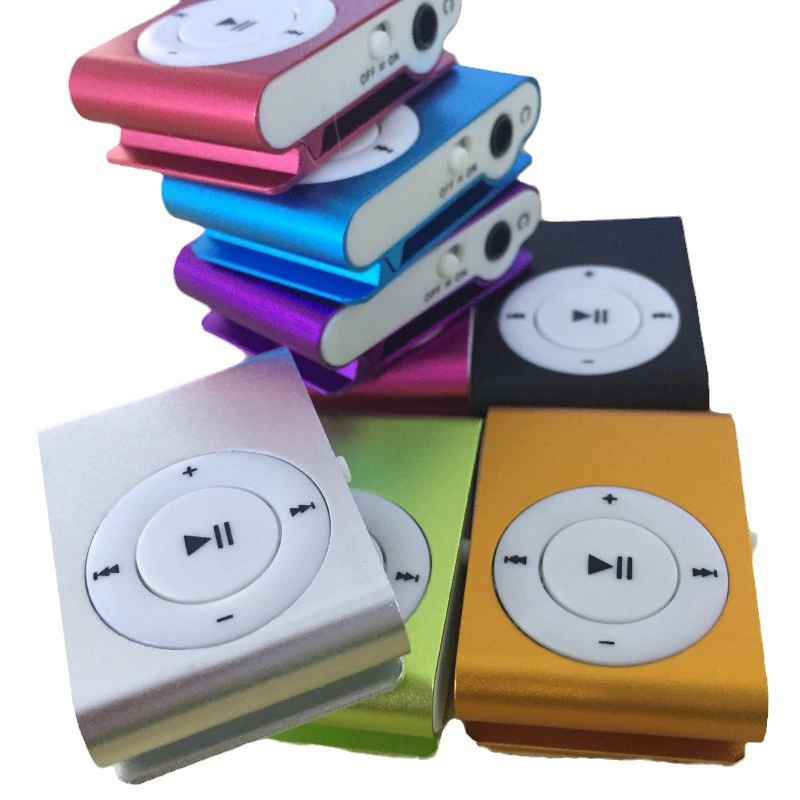 Портативный MP3-плеер, металлический корпус, клипса, поддержка TF-карты, аккумулятор 3.7V