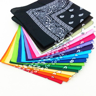 [Factory Direct Sales] 20g Polyester Brushed Cashew Square Scarf Hip-Hop Outdoor Cycling Paisley Turban Mask