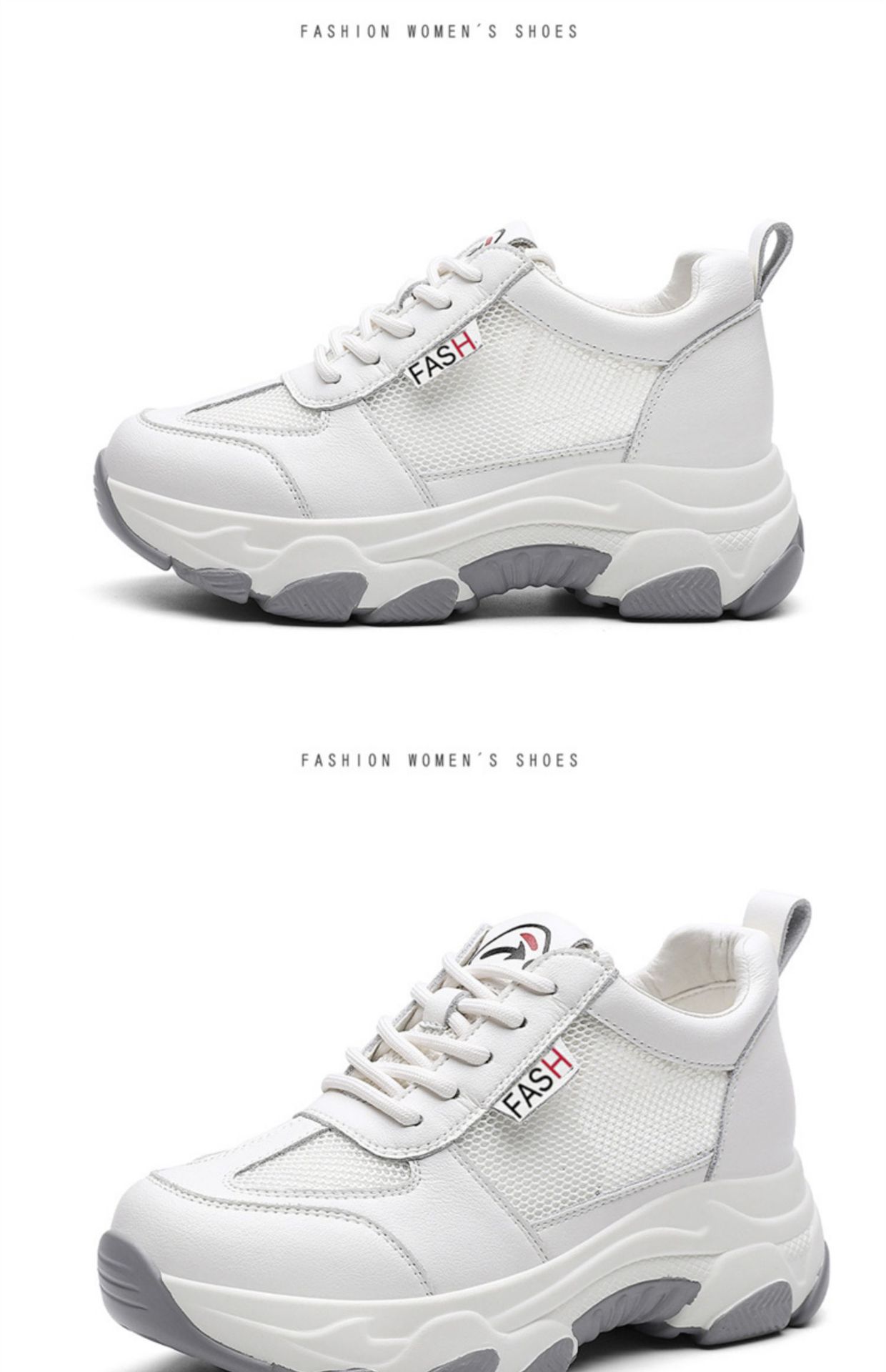 Giày sneaker nữ chunky đế dày lưới thoáng khí mùa hè 2025 — 58306m Màu xám thoáng khí/Chiều cao gót 6cm, 11253-2 màu trắng xanh thoáng khí kiểu dáng/gót cao 5cm, 11253- 2m Màu Xám Kiểu Thoáng Khí/Chiều Cao Gót 5cm, Mẫu thoáng khí DH58316 màu be/chiều cao gót 5cm chi tiết 19