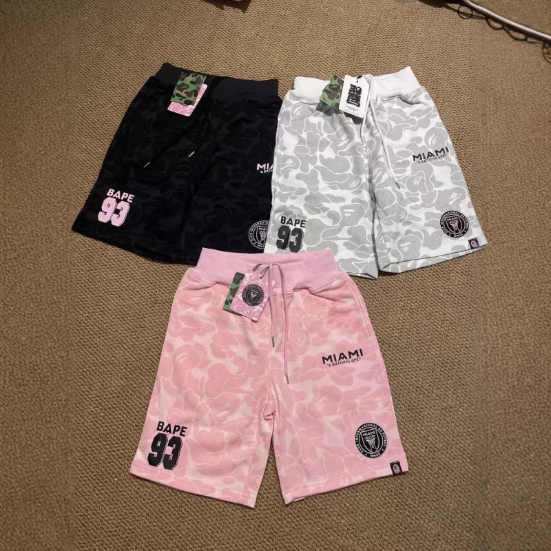 Cross-Border Wholesale Bapex Miami Trendy Brand Shorts Foreign Trade Dropshipping Ape Head Miami Casual Sports Pants