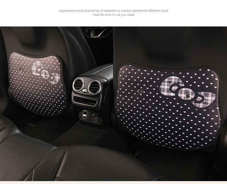 Cute Anti-Kick Pads for Women's Car Seats, Anti-Dirt Pads for Car Seat Backs, Anti-Kick Pads for Children in the Back Seats