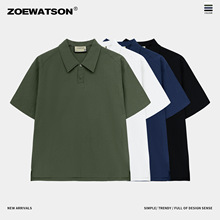 夏季透气百搭Polo衫男士短袖衬衫轻薄港风情侣|ZOEWATSON