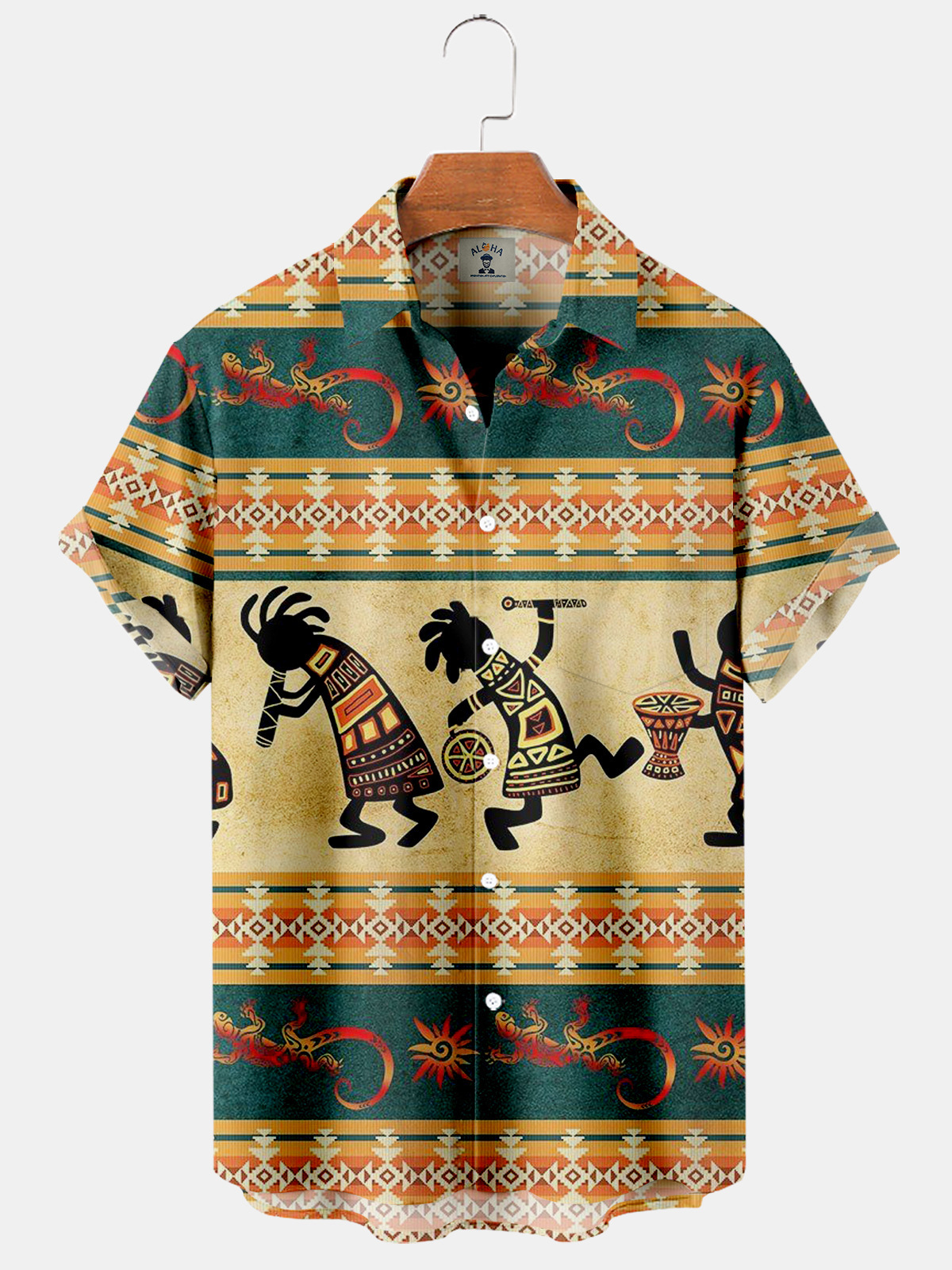 Camisa Camisa transfronteriza Coconut Tree Europa y América 2024 Nuevo estilo Hawaiian explosivo casual 3D manga corta impresión de manga corta