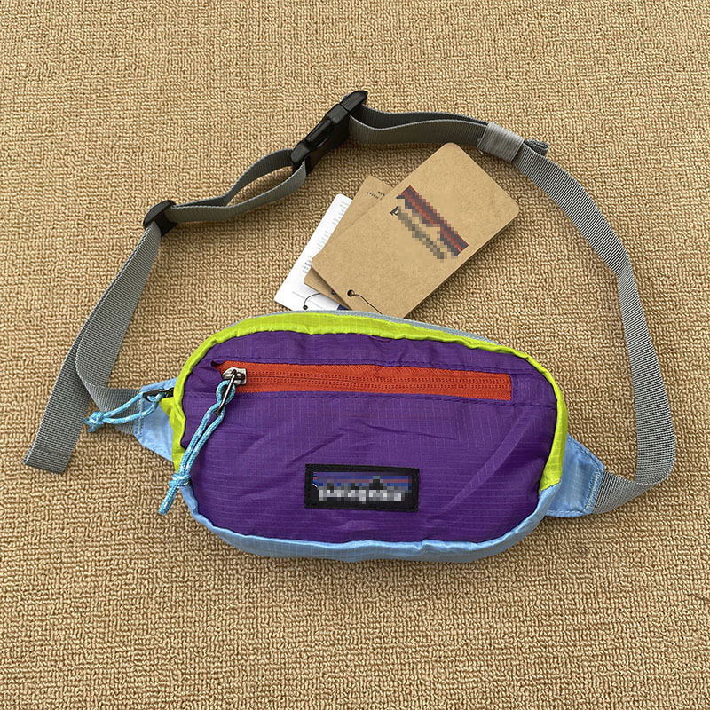 thumbnail for PT Sports Waist Bag Fashionable Brand Outdoor Shoulder Crossbody Bag Fashionable Contrast Color Small Chest Bag Mini Mobile Phone Portable