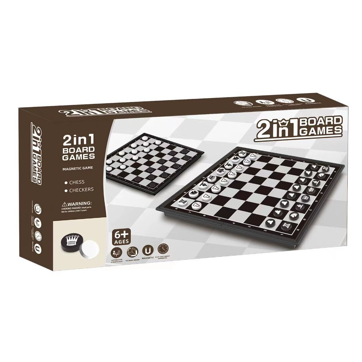 Airplane chess, foldable children's smart toy