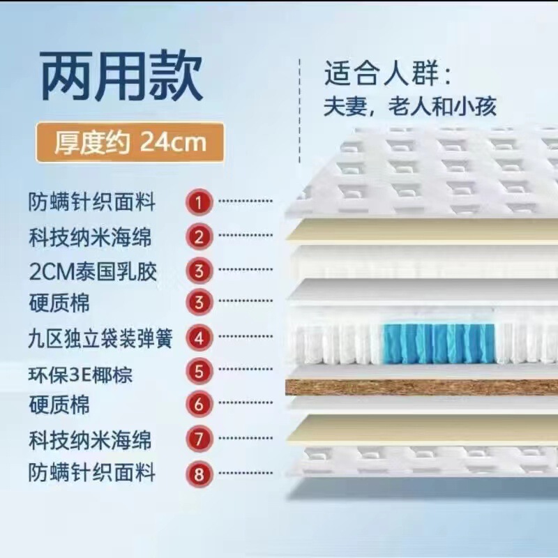席夢思ココナッツブラウンマットレス香港高級畳賃貸家庭用睡眠マット学生寮1.8mラテックスクッション|undefined
