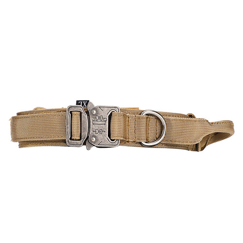 Cross-border tactical dog collar pet collar military dog ​​collar medium and large dog training dog nylon thickened traction collar