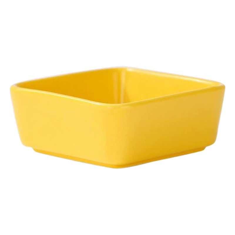 Скандинавская керамическая квадратная закуска горячий горшок соус Приправа блюдо разделено бамбук доска орех сушеные фрукты лоток чернила блюдо