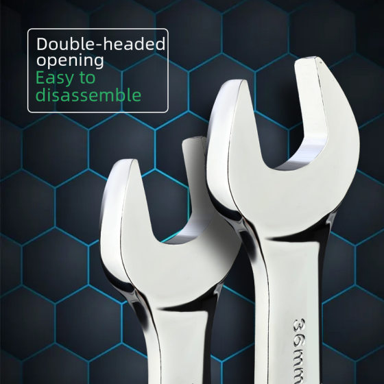 Tuosen open wrench tool suit portable auto repair mirror dull wrench set plum blossom dual-purpose double-headed dull hand
