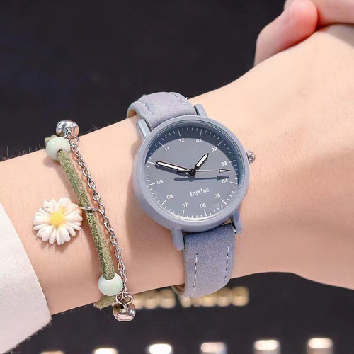 Minimalist elegance ladies watch, Instagram style, for girls, middle school students, teenagers, fresh and clean, imitation ancient forest system, ancient style watch