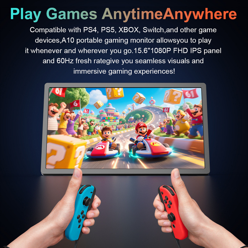 15.6inch Ips Screen Dual Type-C/Hdmi Computer Expansion Mobile Screen Projection Portable Monitor