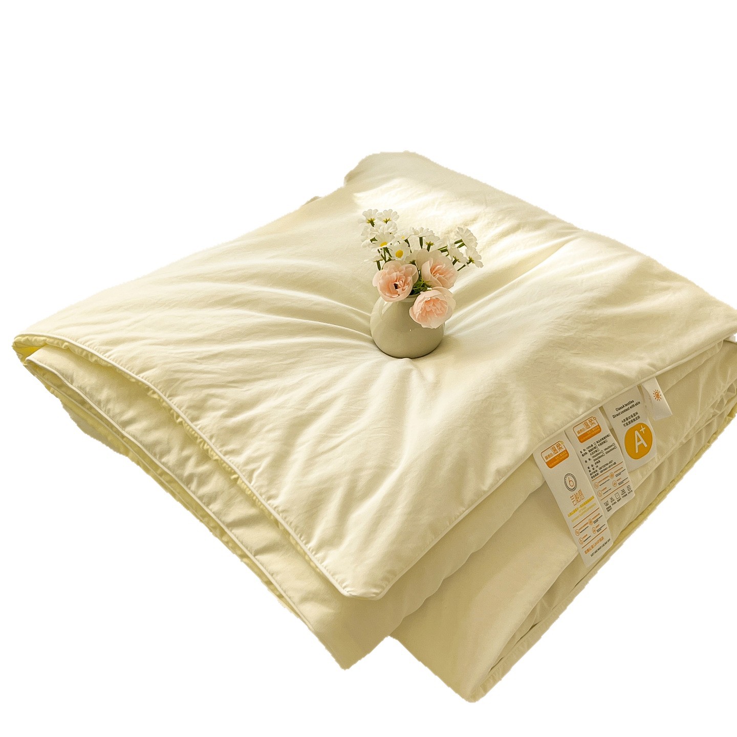 Categoría A colcha de aire acondicionado de verano colcha de cuatro piezas set de colcha de verano núcleo de algodón puro algodón lavable a máquina colcha de un solo niño colcha 4