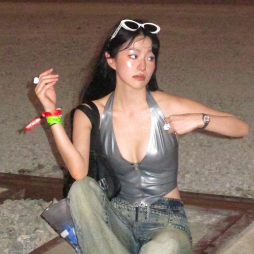 European and American cross-border foreign trade women's clothing  summer sexy halter neck strap hot girl nightclub sexy camisole for women