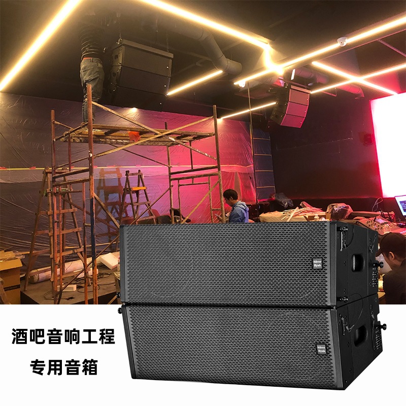 Audio de matriz de línea de escenario Doble 8 pulgadas Doble matriz lineal de 12 pulgadas Altavoces profesionales Equipo de audio de rendimiento de barra