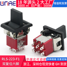 RLS-223-F1����˫��λ����3A250V��ҡ��������ҡ��20*16ť�ӿ���