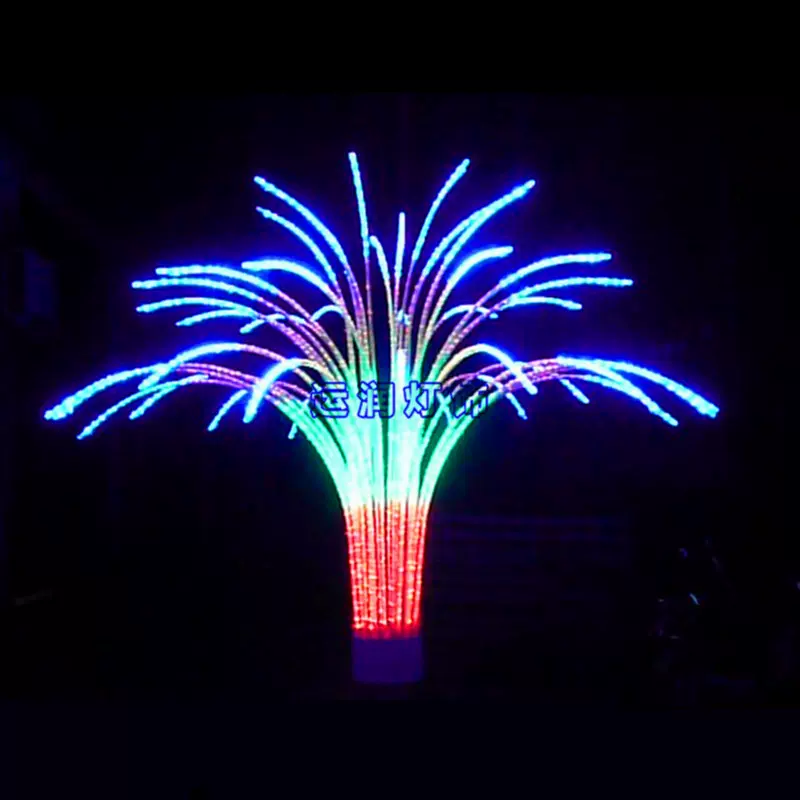 LED数码烟花灯爆闪 LED发光景观礼花灯夜景亮化灯户外装饰灯